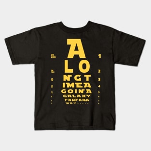 Snellen Chart Wars Kids T-Shirt